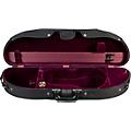 Bobelock Half-Moon Woodshell Suspension Violin Case 4/4 Size Black Exterior, Wine Interior