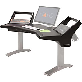 Argosy Halo Base Workstation Desk With Original Hautelink Pattern Desktop