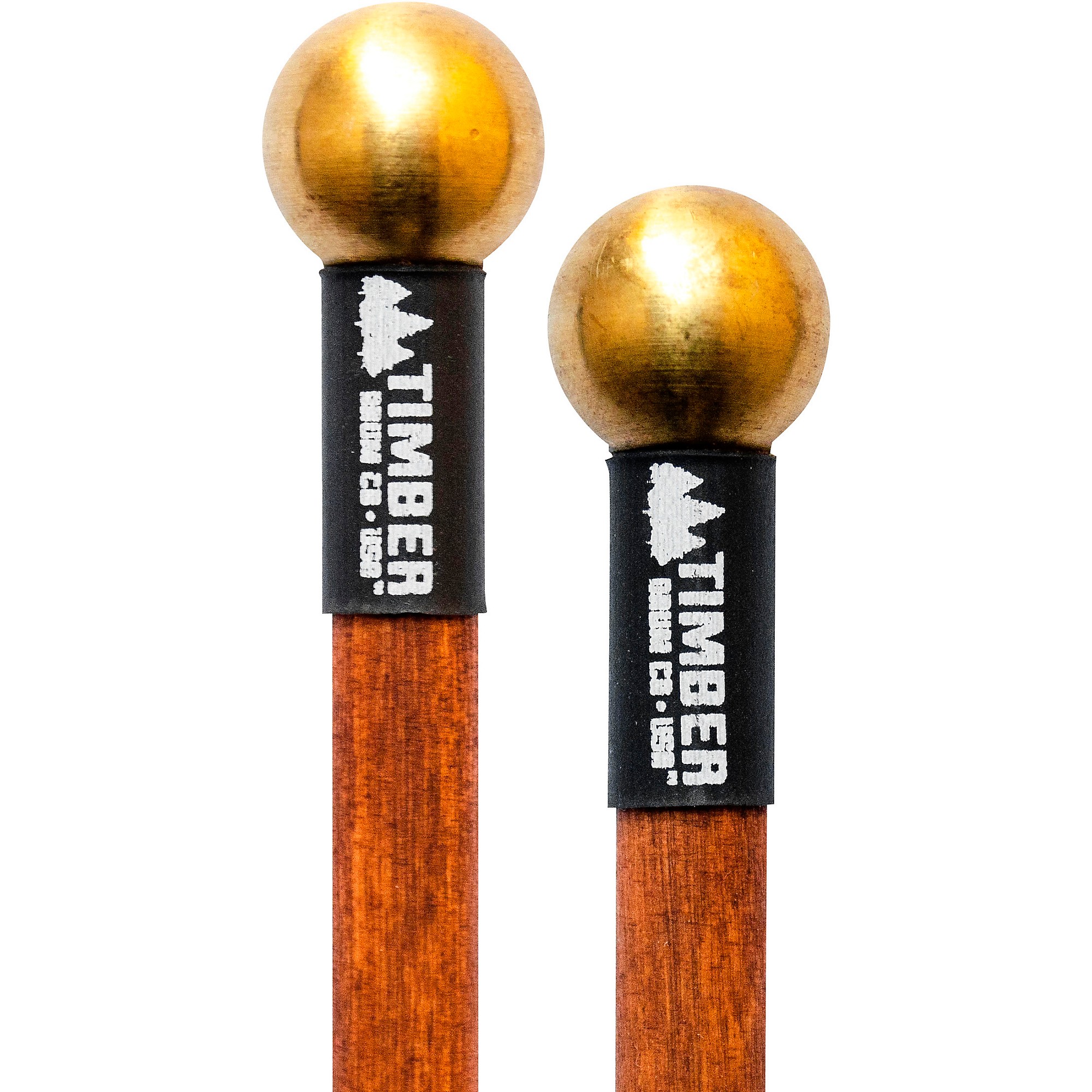 Timber Drum Company Hard Brass Bell Mallets with Birch Handles Guitar