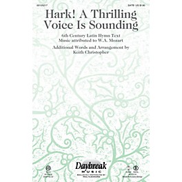 Daybreak Music Hark! A Thrilling Voice Is Sounding SATB arranged by Keith Christopher