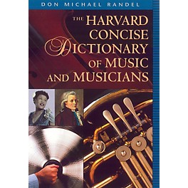 Alfred Harvard Concise Dictionary of Music and Musicians 9" x 6 1/4" format