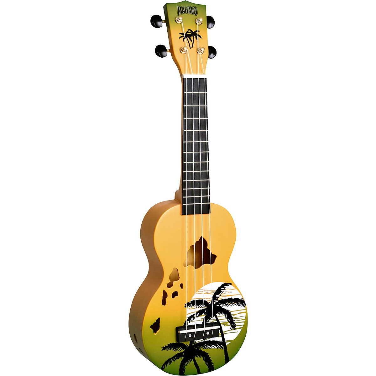 Mahalo Hawaii Islands Soprano Ukulele Green | Guitar Center