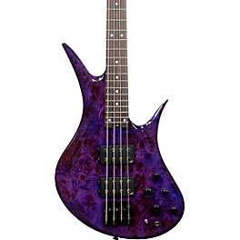 Legator Helio 4 string Bass Super Shred Series Electric Guitar Magenta Burl