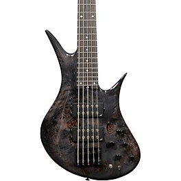 Legator Helio 5 String Bass Super Shred Series Electric Guitar Black Burl