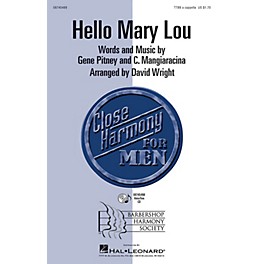 Hal Leonard Hello Mary Lou TTBB A Cappella by Ricky Nelson arranged by David Wright