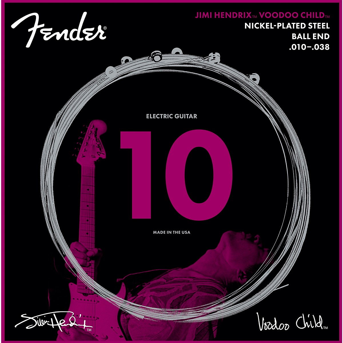Fender Hendrix Voodoo Child Ball End NPS 1038 Electric Guitar Strings