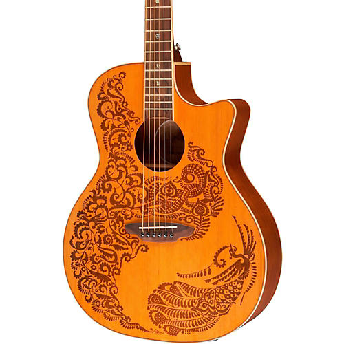 Luna Guitars Henna Paradise Cedar Series II AcousticElectric Guitar
