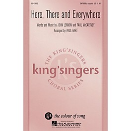 Hal Leonard Here, There And Everywhere SATBBB a cappella by The King's Singers arranged by Paul Hart