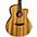 Luna High Tide Exotic Wood Cutaway Grand Concert Acoustic-Electric Guitar Zebrawood