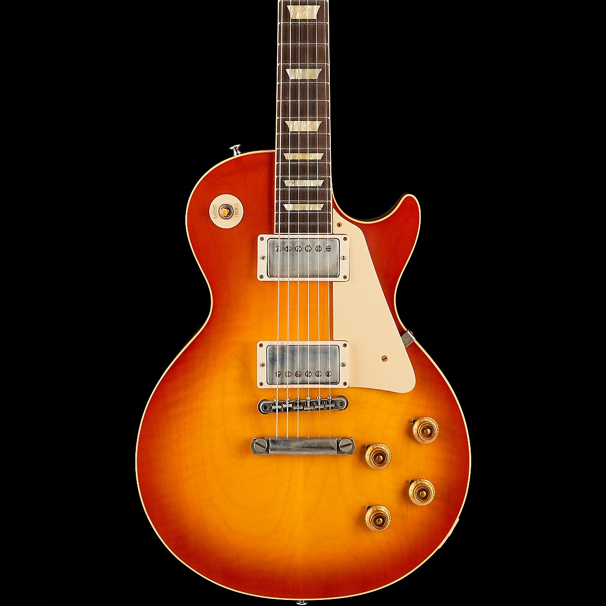 Gibson Custom Historic 58 Les Paul Standard Vos Electric Guitar Washed Cherry Sunburst Guitar 5651