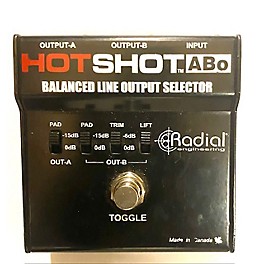 Used Radial Engineering Hotshot ABo Balanced Line Output Selector Pedal