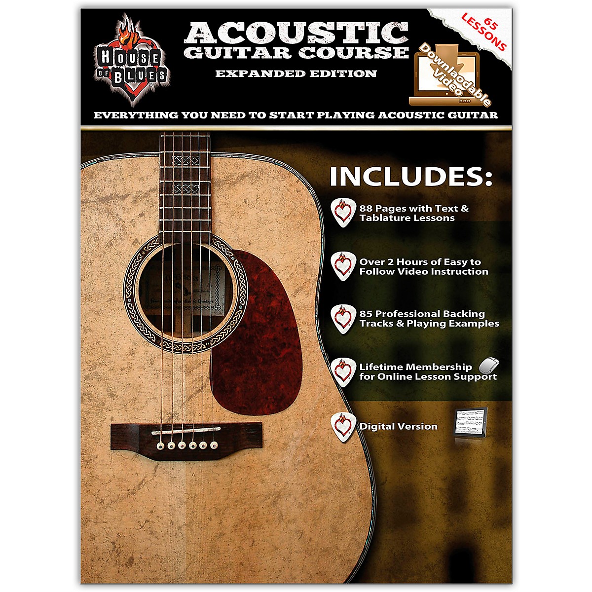 Hal Leonard House Of Blues Acoustic Guitar Course Expanded