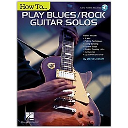 Hal Leonard How to Play Blues/Rock Guitar Solos Book/Audio Online