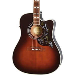 Epiphone Hummingbird EC Studio Limited-Edition Acoustic-Electric Guitar Tobacco Sunburst 