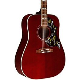 Gibson Hummingbird Standard 3A Quilt Limited-Edition Acoustic-Electric Guitar Wine Red