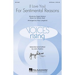 Hal Leonard (I Love You) For Sentimental Reasons SATB Divisi arranged by Paul Langford