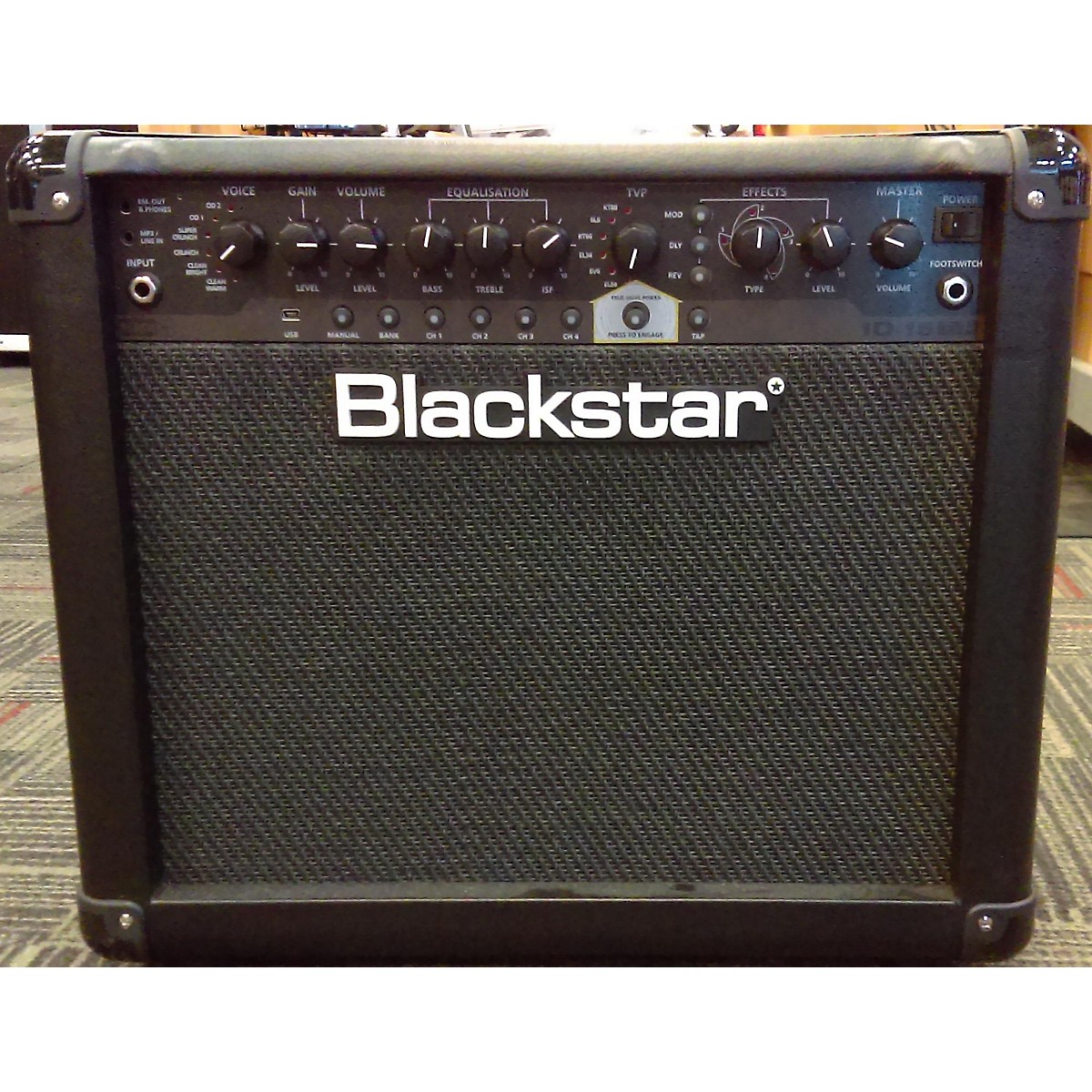 Used Blackstar ID15 1x10 15W Programmable Guitar Combo Amp Guitar Center
