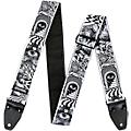 Dunlop ILOVEDUST Guitar Strap - Skulls Black White