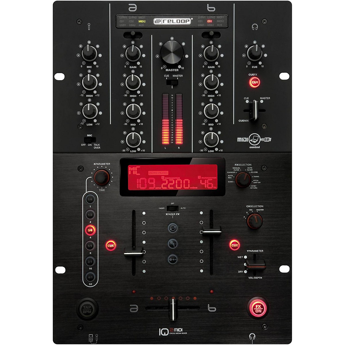 Reloop IQ2 2Channel MIDI Mixer Guitar Center