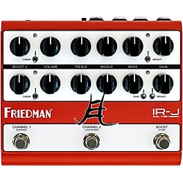 Friedman IRJ Dual Tube Jake E Lee Signature Dual-Tube Preamp DI+IR Dual-Channel 12AX7 Tubes Effects Pedal