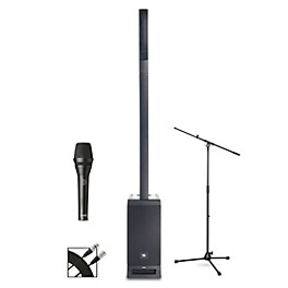 JBL IRX ONE Column Line Array Bundle With AKG P5i Microphone, Stand and Cable