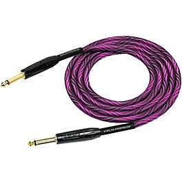 Kirlin IWB Black/Purple Woven Instrument Cable 1/4" Straight