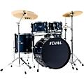 TAMA Imperialstar 5-Piece Complete Drum Set With 22" Bass Drum and MEINL HCS Cymbals Dark Blue