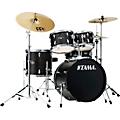 TAMA Imperialstar 5-Piece Complete Drum Set With MEINL HCS cymbals and 20" Bass Drum Black Oak Wrap