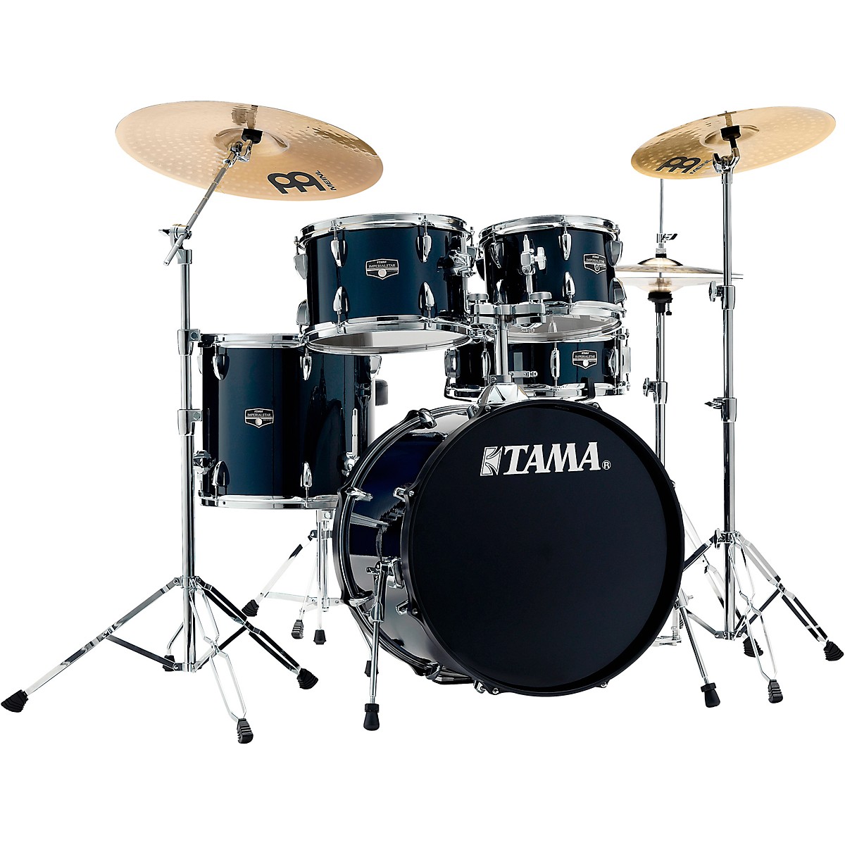 TAMA Imperialstar 5-Piece Complete Drum Set with Meinl HCS cymbals and ...