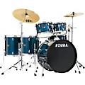 TAMA Imperialstar 6-Piece Complete Drum Set With MEINL HCS Cymbals and 22" Bass Drum Hairline Light Blue