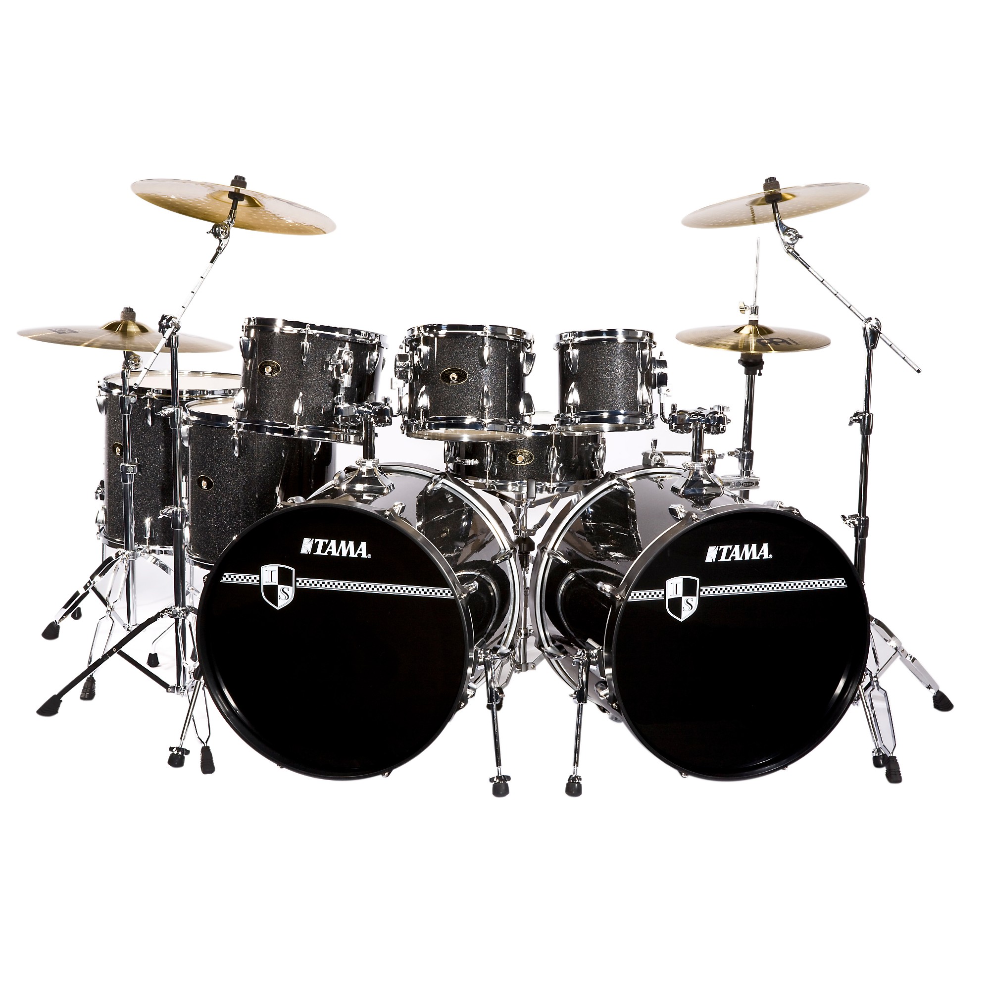 TAMA Imperialstar 8-Piece Double Bass Drum Set with Cymbals | Guitar Center