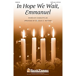 Shawnee Press In Hope We Wait, Emmanuel SATB, ACCOMP WITH OPT. PERCUSS arranged by Douglas E. Wagner