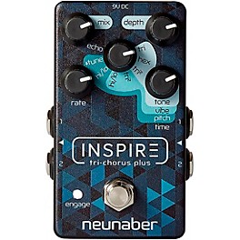 Neunaber Inspire Tri-Chorus Plus Effects Pedal Black and Blue