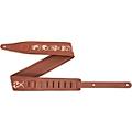 Levy's Interstellar Series Embroidered Leather Guitar Strap Brown 2.5 in.