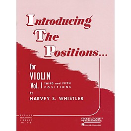 Hal Leonard Introducing The Positions Violin Vol. 1 by Whistler