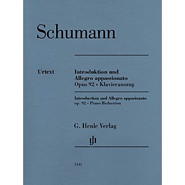 G. Henle Verlag Introduction and Allegro Appassionato for Piano and Orchestra, Op. 92 Henle Music Softcover by Schumann