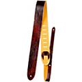 Perri's Italian Garment Leather Guitar Strap with Premium Suede Backing Mahogany 2" Width