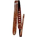 Perri's Italian Garment Leather Guitar Strap with Premium Suede Backing Vintage Brown 2" Width