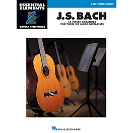 Hal Leonard J.S. Bach - 15 Pieces Arranged for Three or More Guitarists Essential Elements Guitar Series Softcover