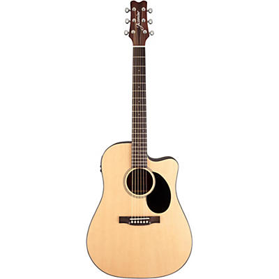 Jasmine Jd-39 Dreadnought Acoustic-Electric Guitar Natural for sale