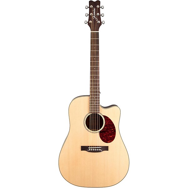 Jasmine JD-37 Dreadnought Acoustic-Electric Guitar Natural