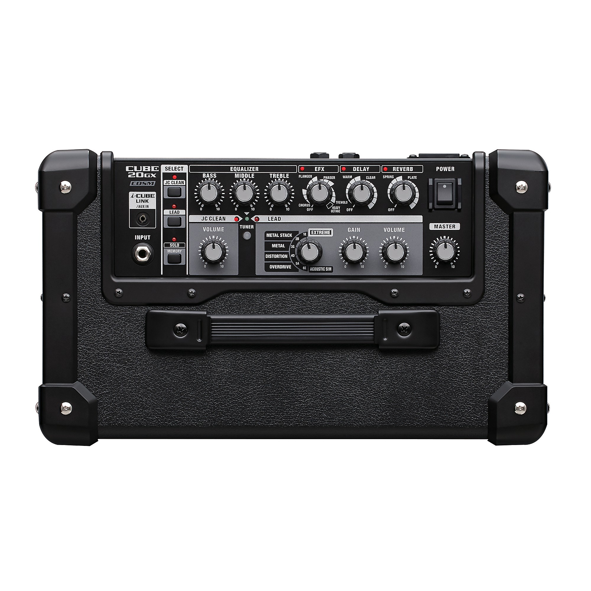 Open Box Roland CUBE-20GX 20W 1x8 Guitar Combo Amp Black | Guitar