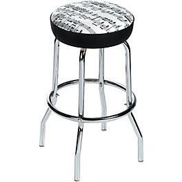 AIM 28" Barstool Sheet Music White with Black Notes