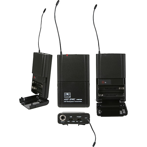 Open Box Galaxy Audio ECD Dual Channel UHF Wireless System with Dual Headset Microphones Level 1 Band L