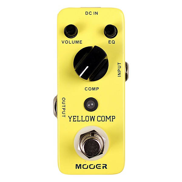 Open Box Mooer Yellow Comp Optical Compressor Guitar Effects Pedal Level 1