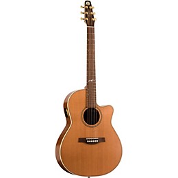 Open Box Seagull Artist Mosaic CW QII Folk Acoustic-Electric Guitar Level 2 Natural 888365522784