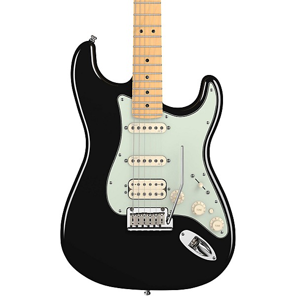 Open Box Fender American Deluxe Stratocaster HSS Electric Guitar Level 2 Black, Rosewood Fretboard 888365338583