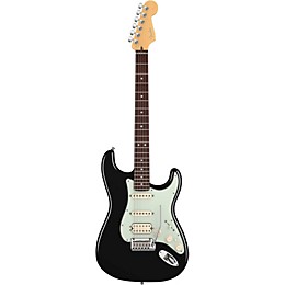 Fender American Deluxe Stratocaster HSS Electric Guitar Black Rosewood Fretboard