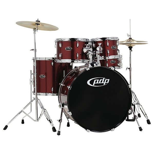 Open Box PDP by DW CENTERstage 5-piece Drum Set with Hardware and Cymbals Level 1 Ruby