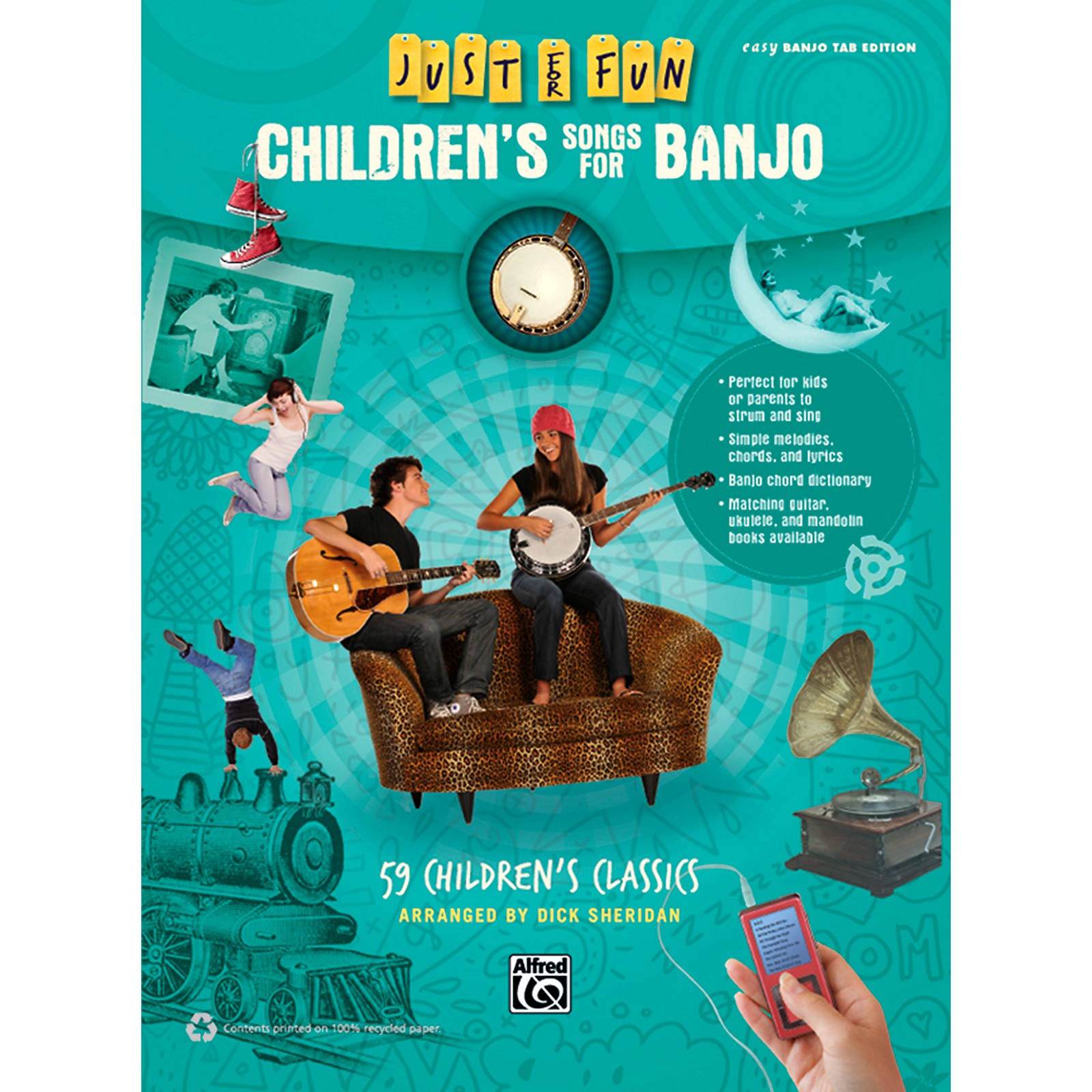 Alfred Just for Fun Children's Songs for Banjo Easy Banjo TAB Book Guitar Center